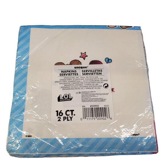 LOL Surprise Birthday Napkins Party Supplies LOL Surprise Happy Birthday - Picture 4 of 6